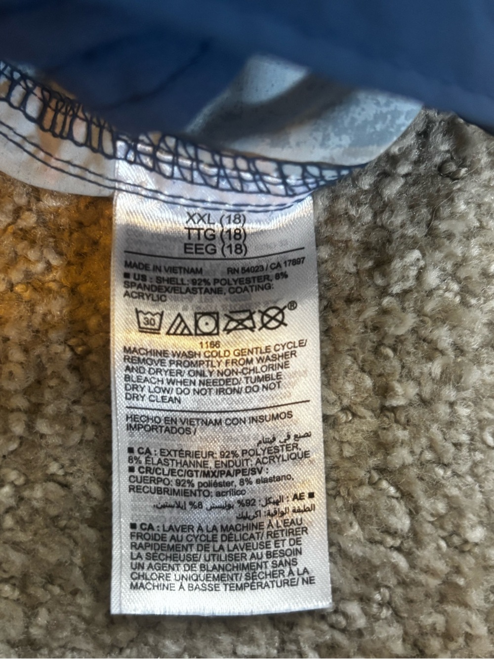 Old Navy Boys XXL 18 Tropical Palm Print Swim Trunks Board Shorts Beach Vacation - Picture 5 of 6